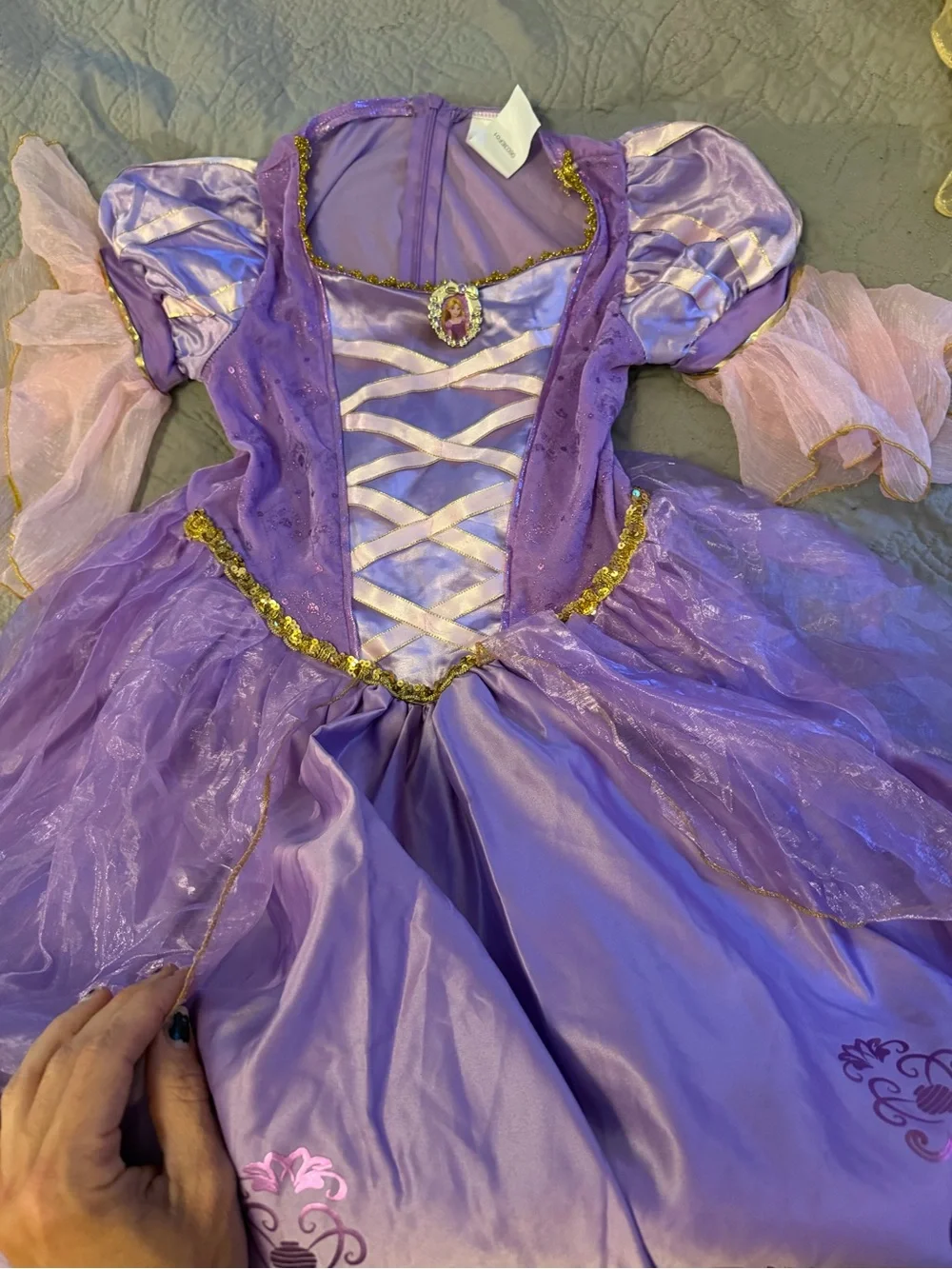 Disney’s Rapunzel Princess dress - layers and layers of fantasy fun!